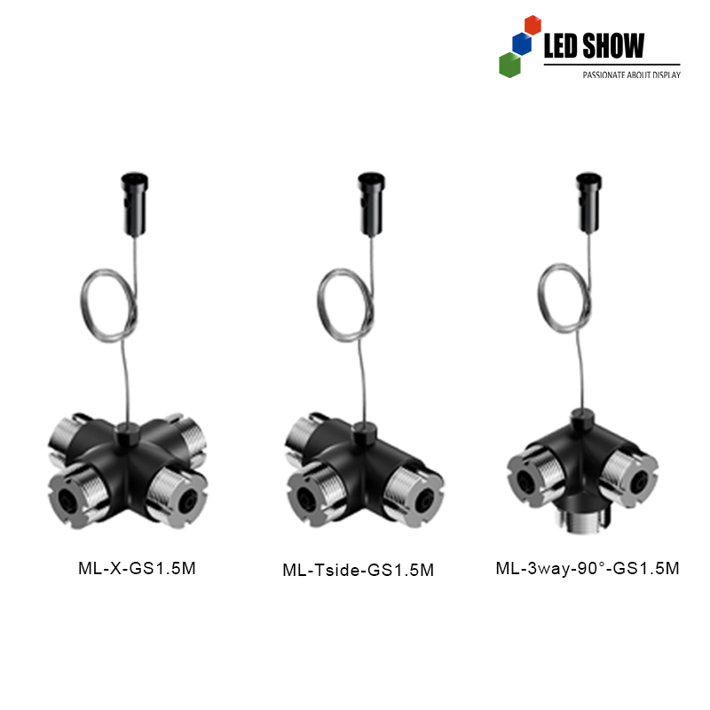 High-Flexibility LED Modular Track Light Accessories Kit | Multi-Directional Connectors, Adjustable Bases & TB System Compatible Parts | Customizable Options