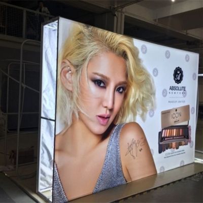 Pop Up Frame Lighting,Pop up wall display for trade show, bag packed LED curtain lights, SEG Pop up light box