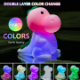 Multi-Color Dinosaur Nursery Night Lamp
