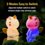 Rechargeable LED Silicone Unicorn Night Light