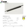 ML-GLS Series High-Lumen Track Garment LED Light 7W-20W 48V 40° Narrow Beam 3000K/4000K/5000K CCT Optional