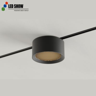 ML-D80 Series Wide Beam Track Lights 10W 48V 60° Beam Angle Optional Honeycomb Anti-Glare 3000K/4000K/5000K Commercial Lighting