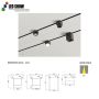 ML Series Compact Track Spotlights 3W 48V 24 Narrow Beam 3000K/4000K/5000K High Lumen Commercial Lighting