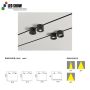 ML-D70 Series Multi-Beam Track Lights 7W 48V 24°/36°/50° Beam Options 3000K/4000K/5000K High CRI Commercial Spotlights