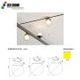 ML-SUN Series Circular Track Lights 3W-5W 48V High CRI Ra90 3000K/4000K/5000K Commercial Display Lighting