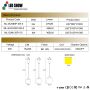 ML-MOONP & SUNP Series 360° Full Beam Pendant Track Lights 3W-5W 48V 1000mm Suspension Commercial Lighting