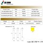 ML-MOONP & SUNP Series 360° Full Beam Pendant Track Lights 3W-5W 48V 1000mm Suspension Commercial Lighting