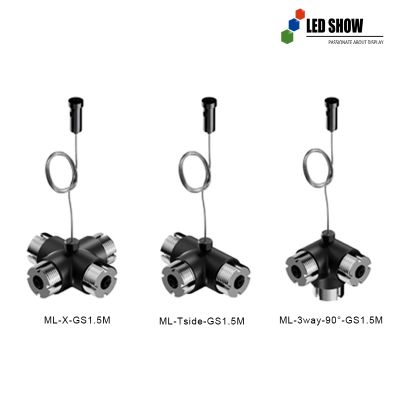 High-Flexibility LED Modular Track Light Accessories Kit | Multi-Directional Connectors, Adjustable Bases & TB System Compatible Parts | Customizable Options