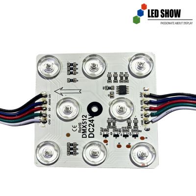 DMX512 Controlled RGBCW LED Module – High-Intensity 5-in-1 LED Module with SD Card & WiFi Control
